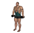 Anterior Raise - Standing Dumbbell Forward